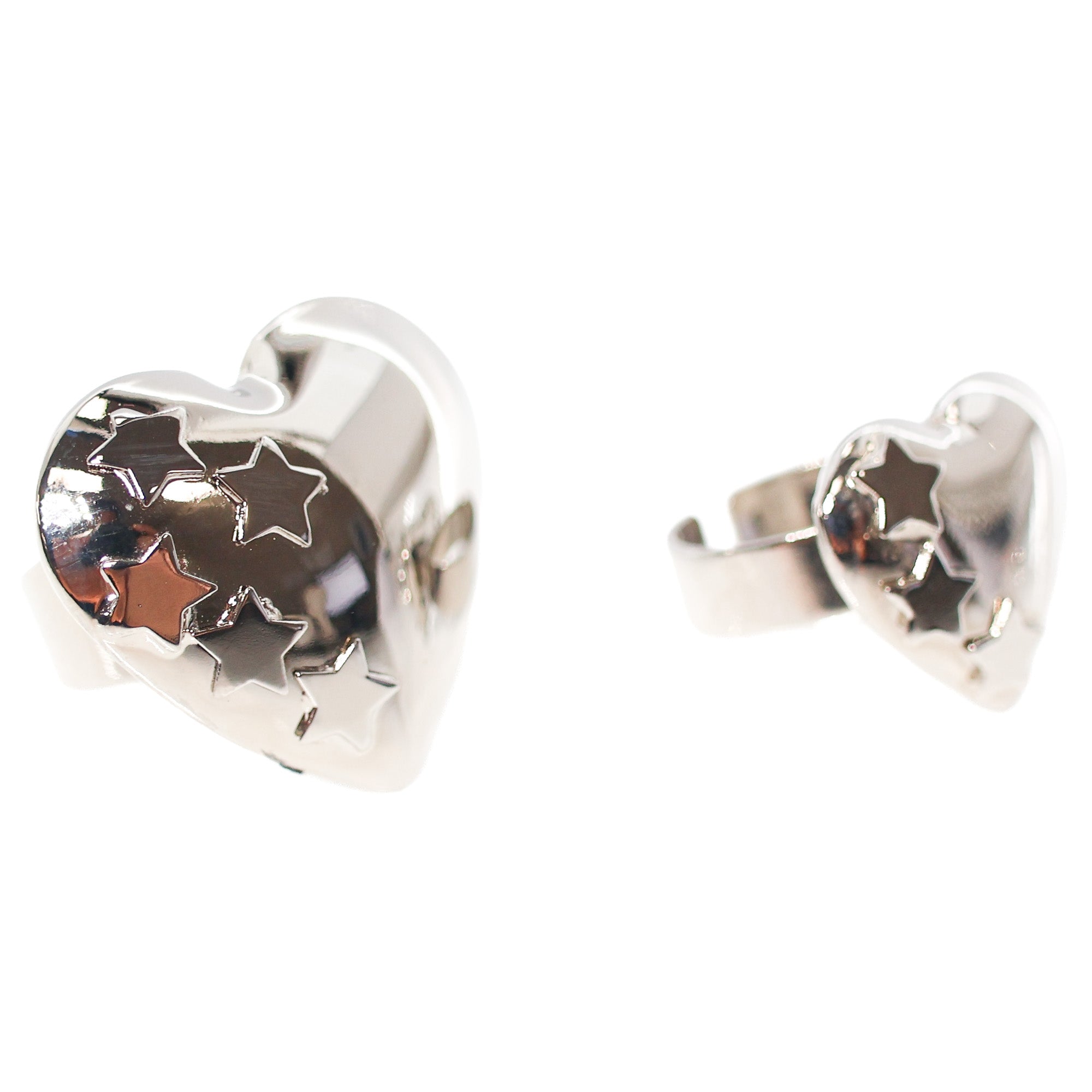 Anello Cuore con Stelle Battito Bambina