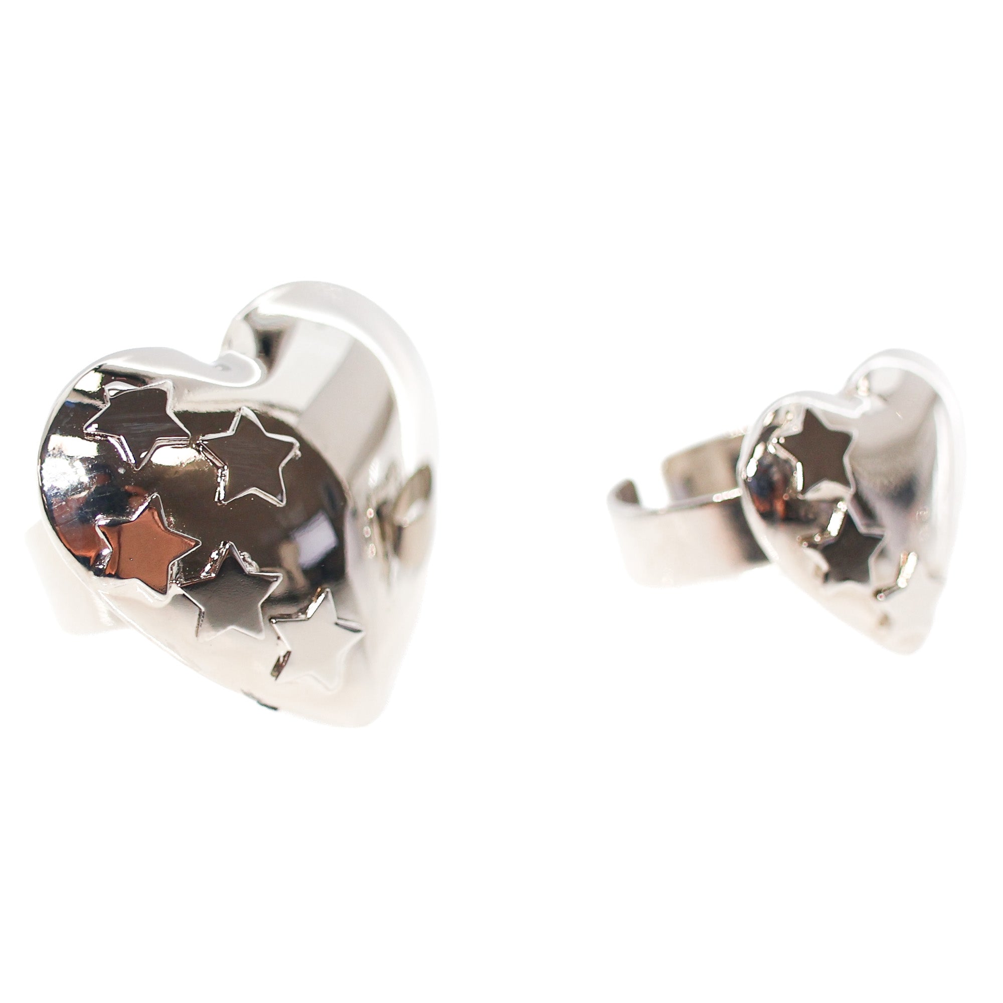 Anello Cuore con Stelle Battito Mamma
