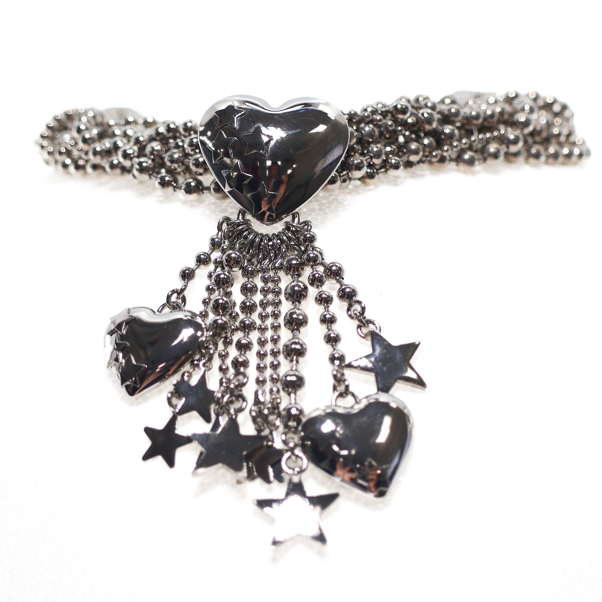 Collana Torchon con Cuore e Frange Battito