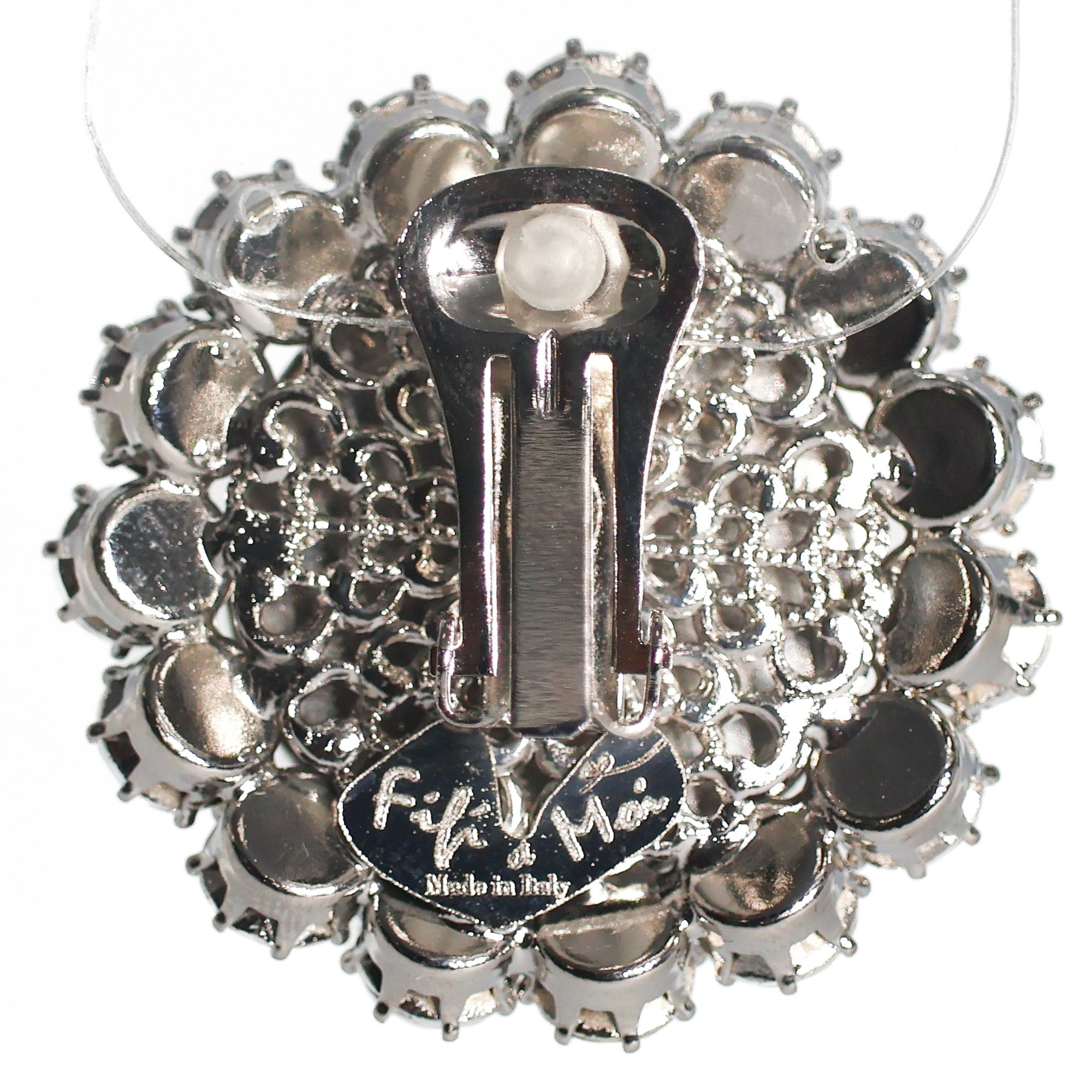 Toppina Perla Contornata di Strass Tocchi