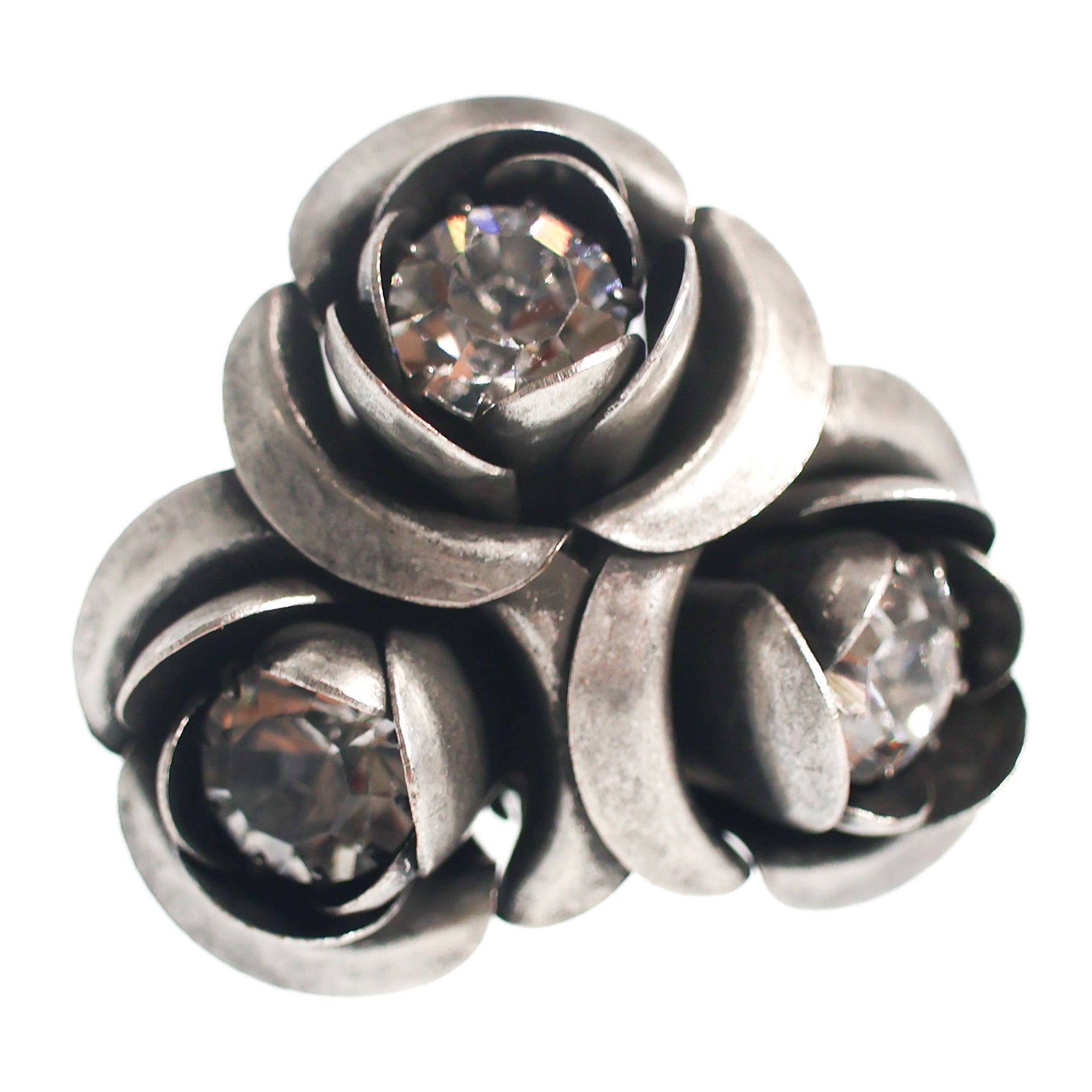Toppina Tre Fiori con Strass Tocchi